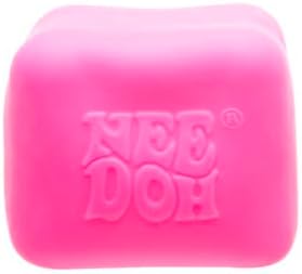 Nice Cube Glow - Sensory Toy with a Super Solid Squish - Glows in The Dark and Always Returns to its Square Shape - Ages 3 and Up - Pink; One Cube Per Pack